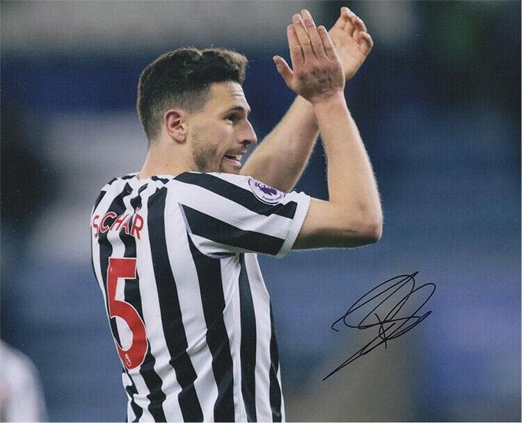 直筆サイン入り写真  ファビアン・シェアニューカッスル・ユナイテッドSA鑑定済