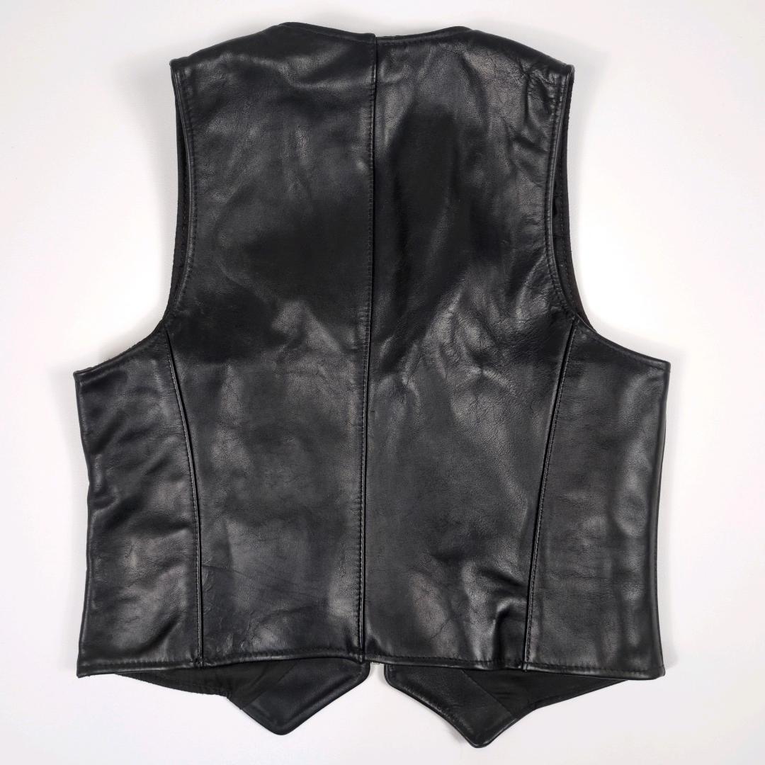 VANSON バンソン 42 XL レザー ベスト BLACK ライダース