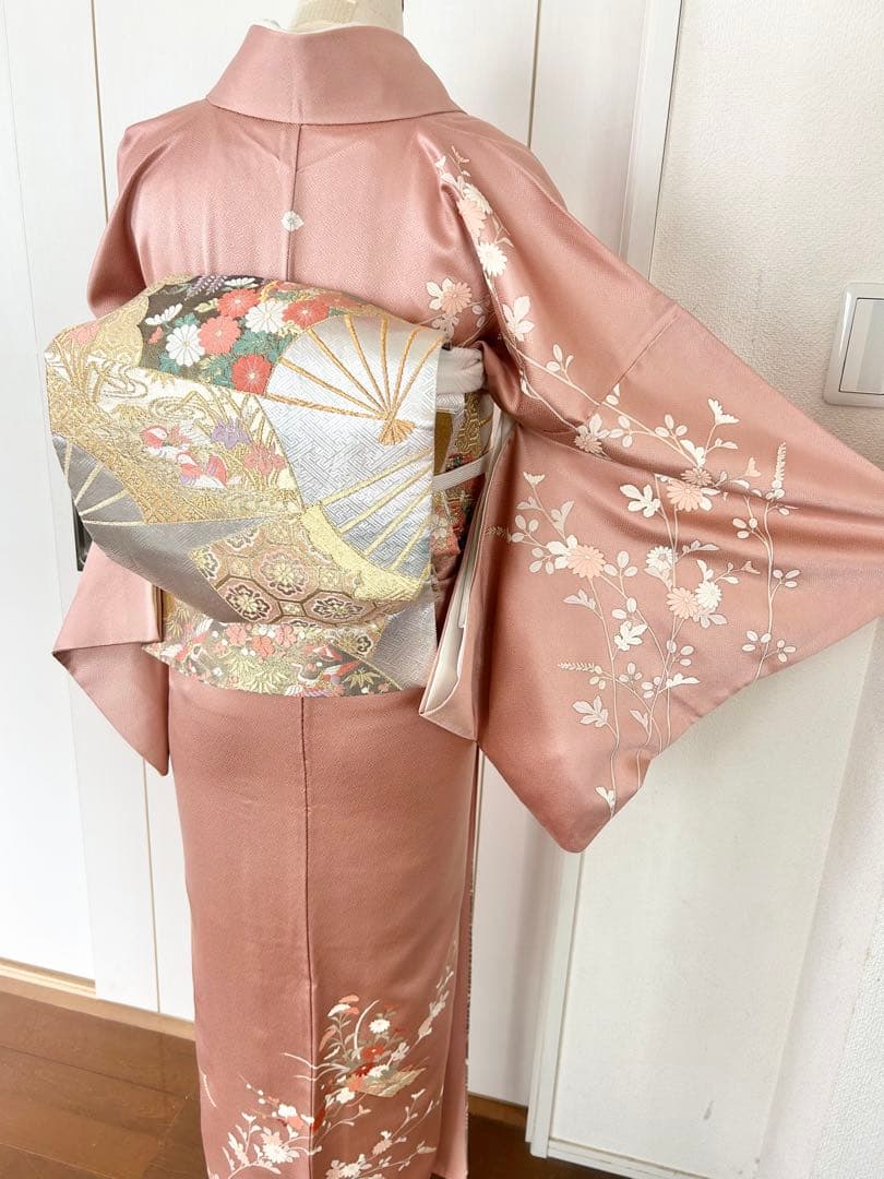 美品　正絹訪問着　紋付　フルセット4点　入学式　七五三　お宮参り