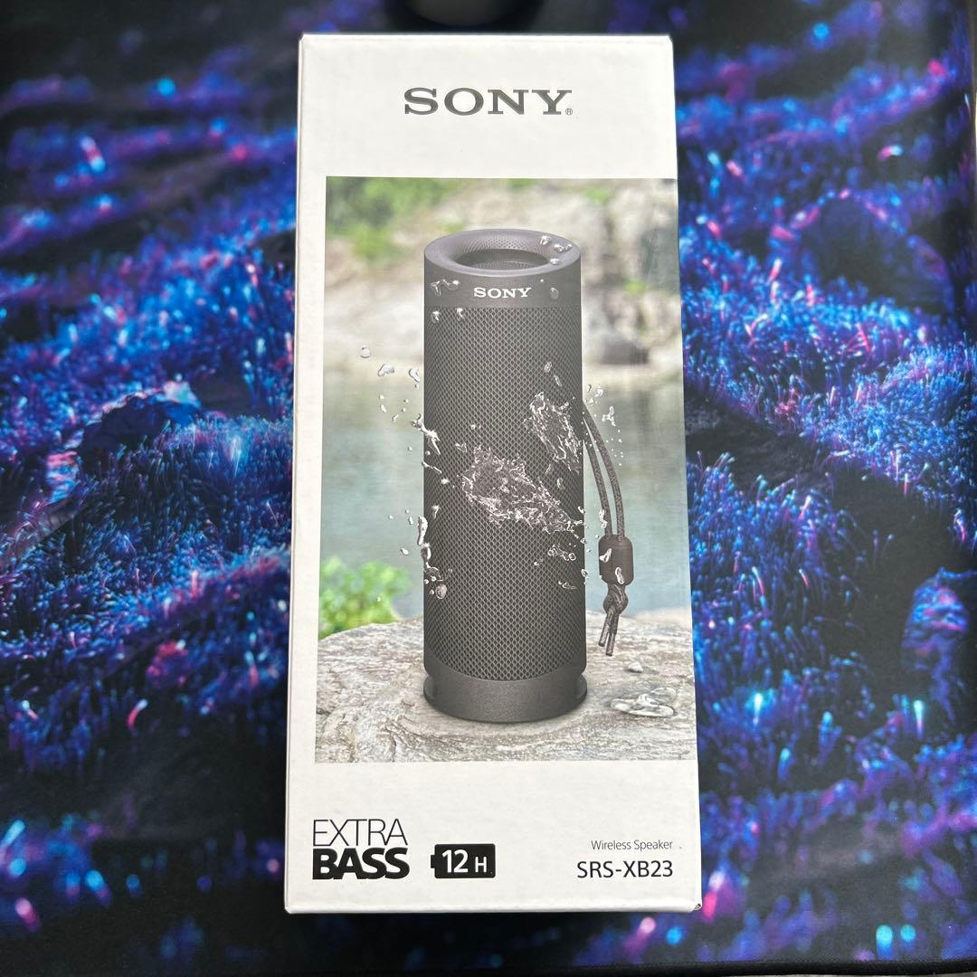 SONY SRS-XB23 ワイヤレススピーカー　ブラック キャンプに最適
