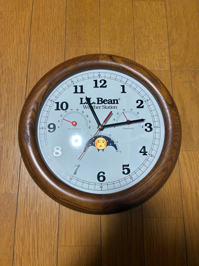 L.L. Bean エルエルビーン　壁掛け時計　weather station