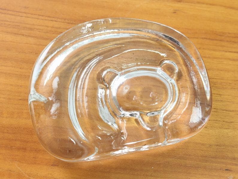 2個セット イッタラ ヨルマ・ヴェンノラ クマと鳥のガラスのオブジェ