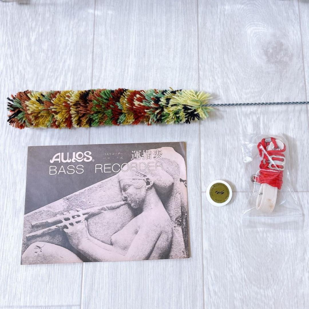 AULOS アウロス トヤマ楽器 木製 バスリコーダー バロック式 ケース付き