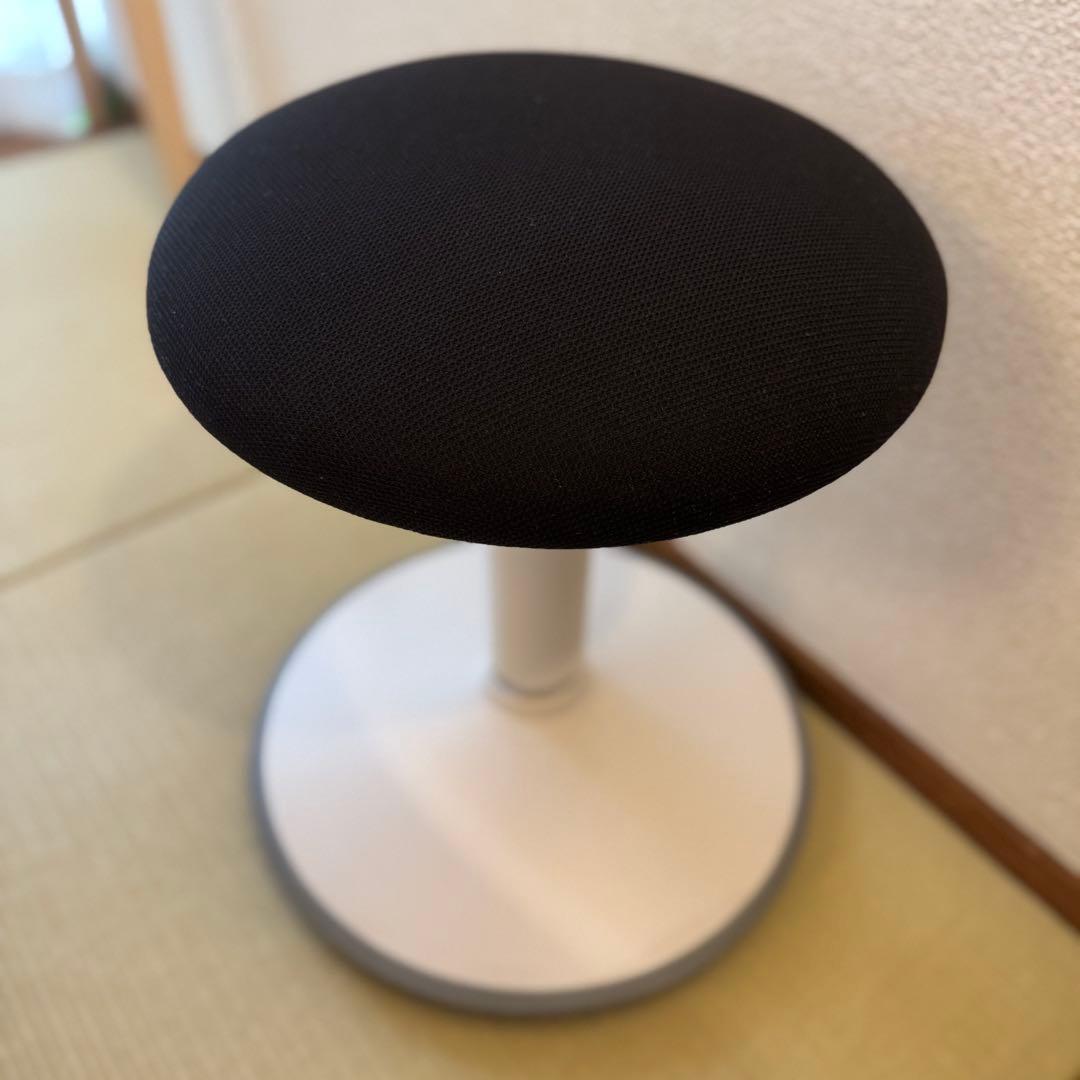 グラッチェア バランススツール ブラック 円形スツール 高さ調整可能 姿勢矯正