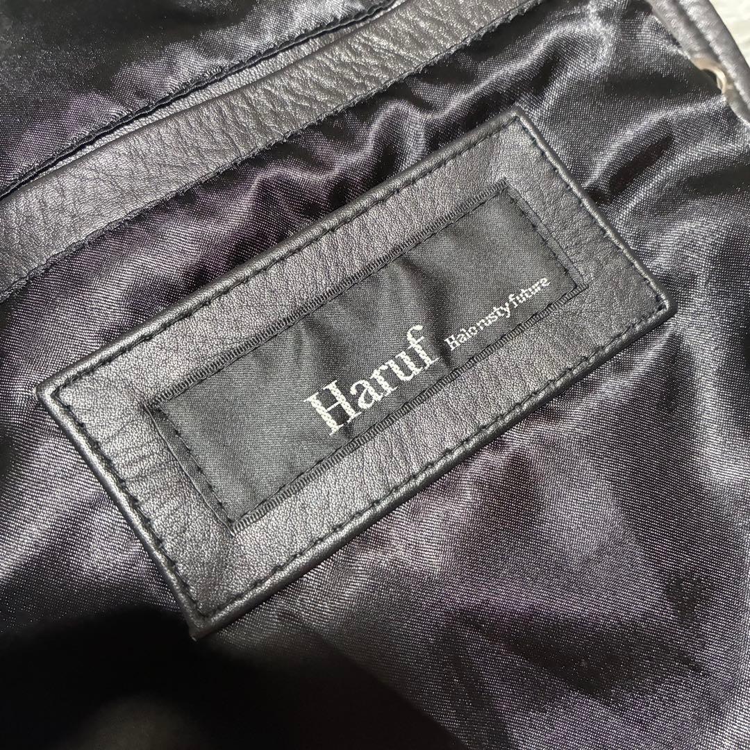 【未使用に近い】SERGIO×Haruf 本革 ライダース〈定価19,800円〉