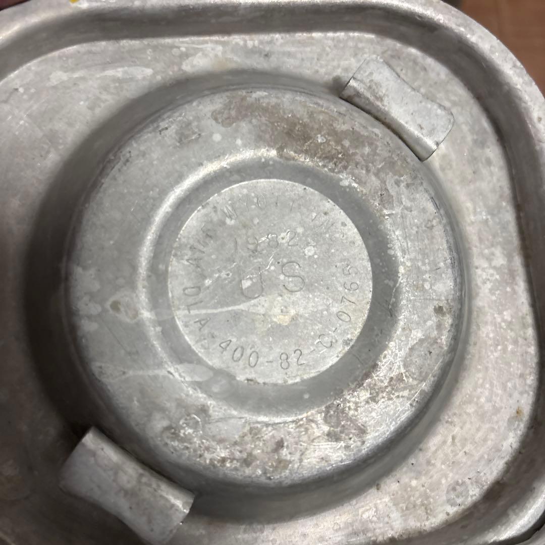 80s 米軍　実物　フードコンテナ ODグリーン 送料無料　①