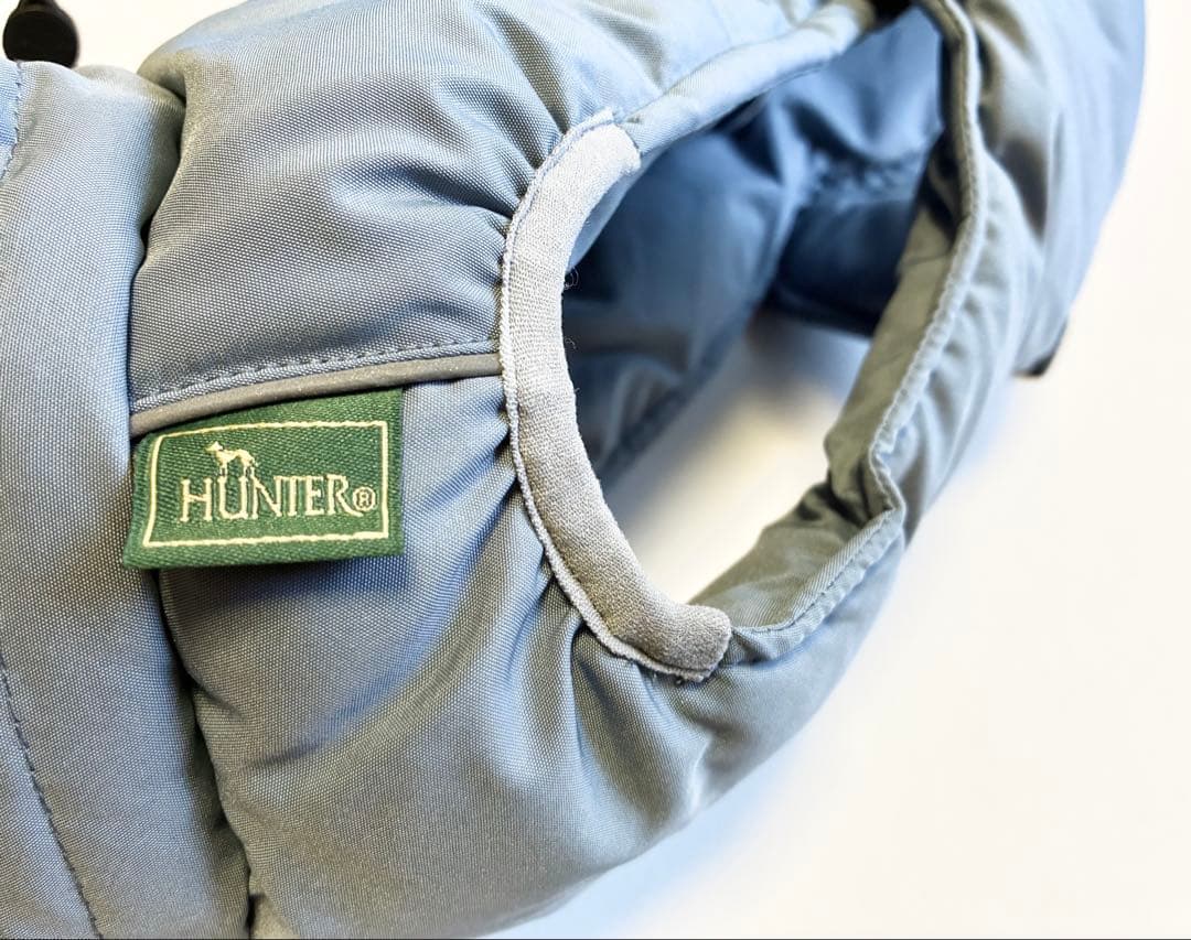 《 美品 》HUNTER 犬 コート パクソン 着丈35 powder blue