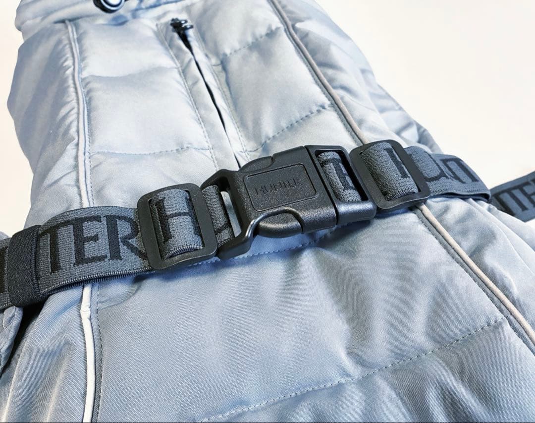 《 美品 》HUNTER 犬 コート パクソン 着丈35 powder blue