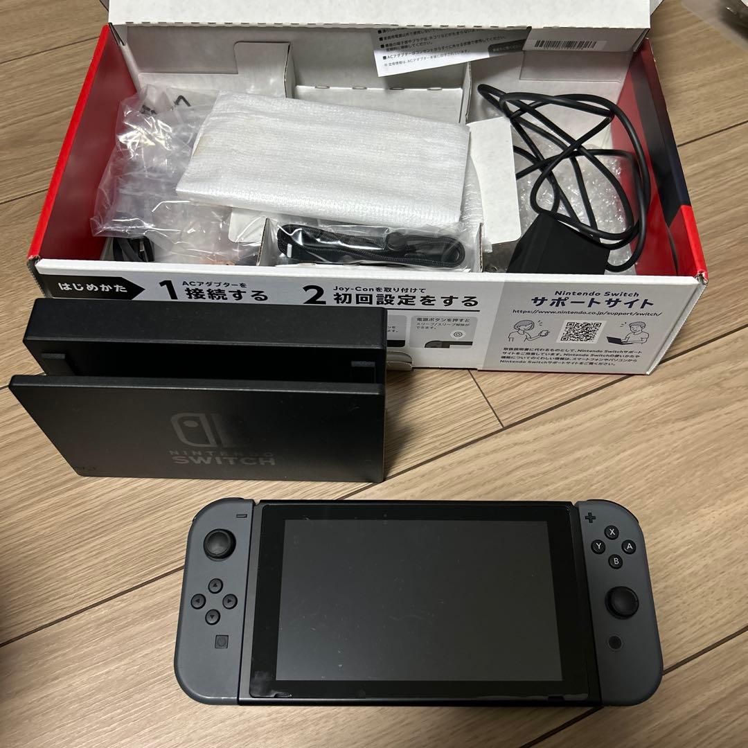 Nintendo Switch 本体 グレー　完品　状態良し　初期化済み