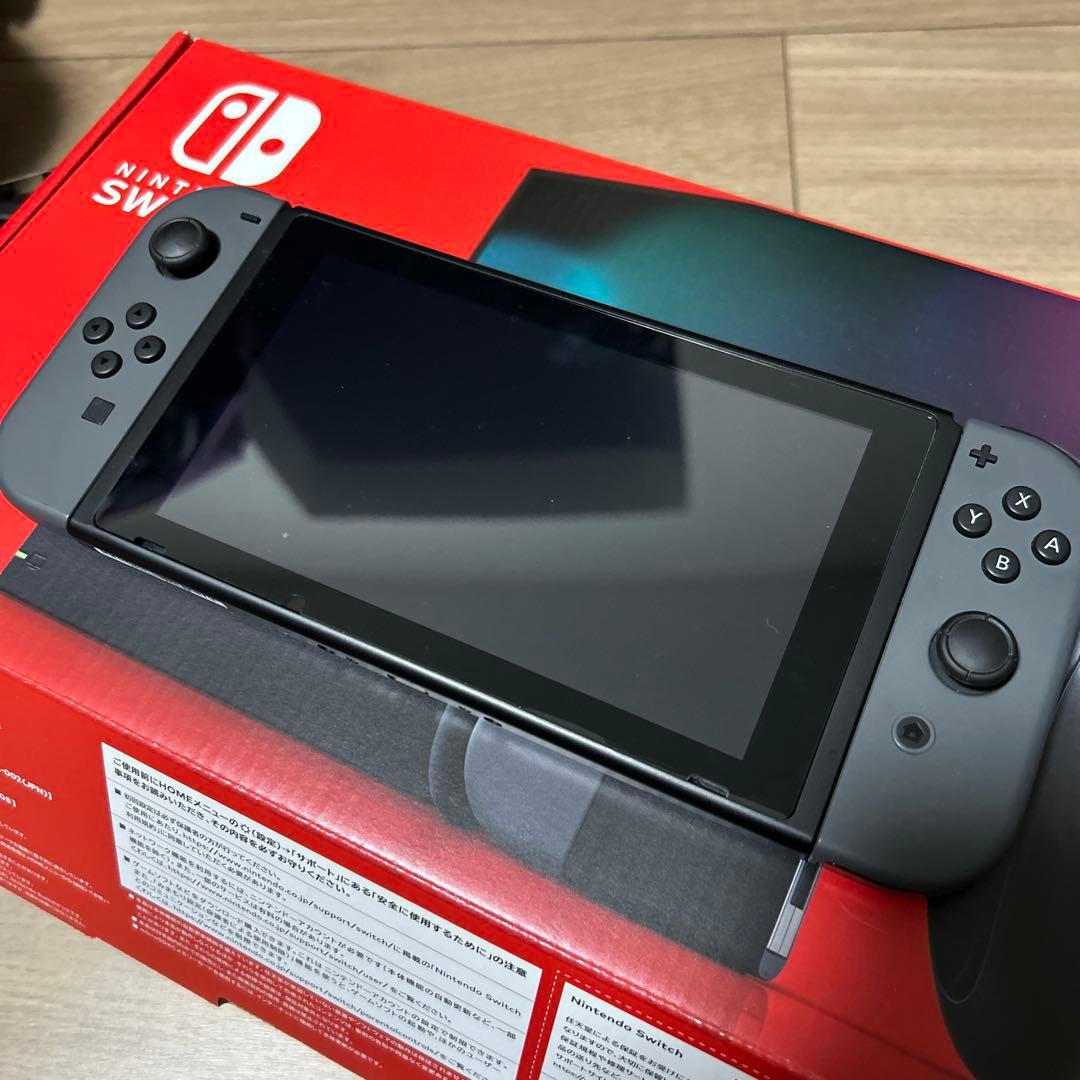 Nintendo Switch 本体 グレー　完品　状態良し　初期化済み
