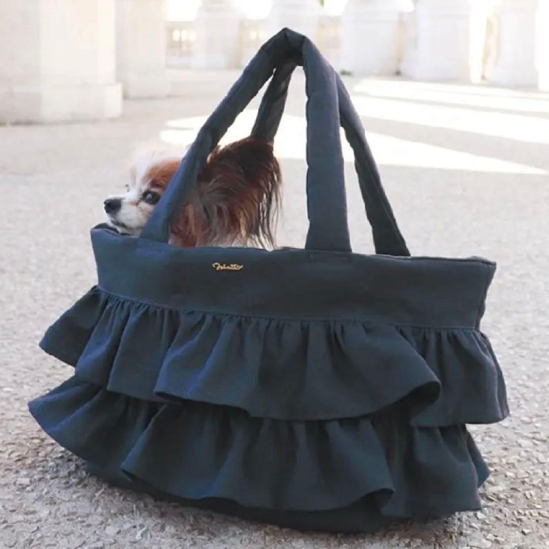 Mimtto ミムットRuffled Linen Bag キャリーバッグ 犬