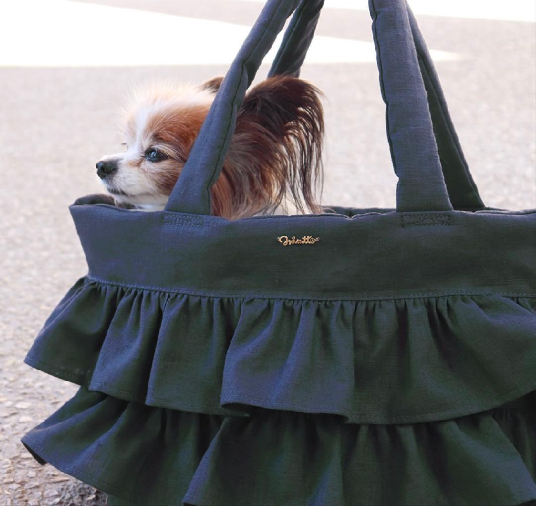 Mimtto ミムットRuffled Linen Bag キャリーバッグ 犬