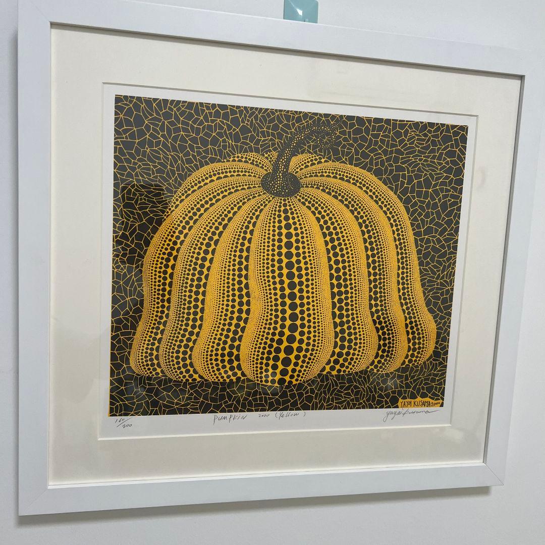 草間彌生　シルクスクリーン　サイン　限定２００　《かぼちゃ 2000 (黄)》