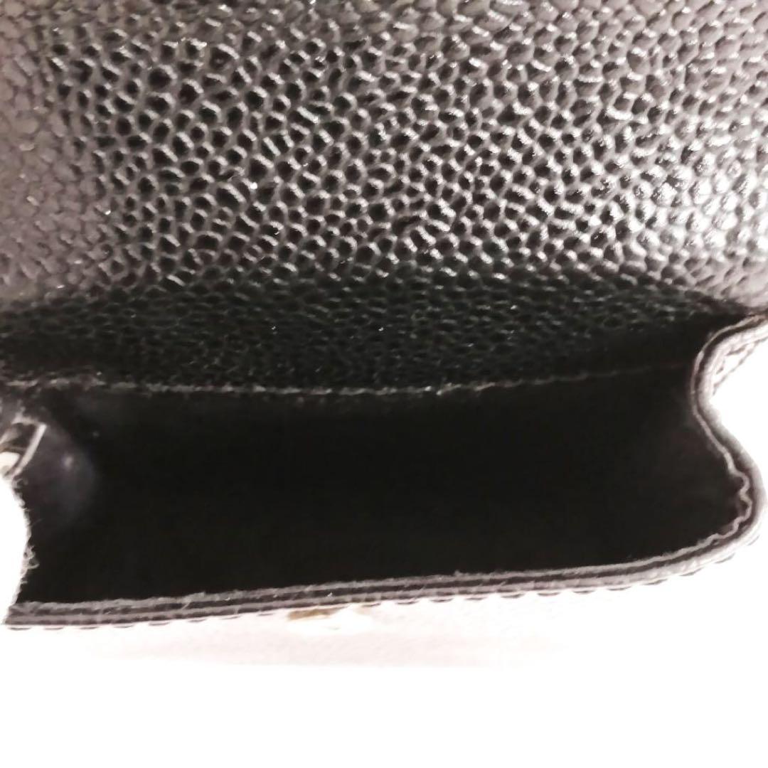 M　CHANEL ココマーク　キャビアスキン　シガレットケース