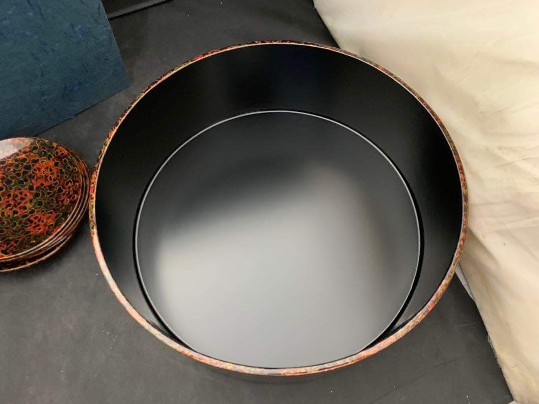 新品未使用 津軽塗 天然木伝統工芸品 茶道具セット 茶びつ茶托茶筒茶匙急須台