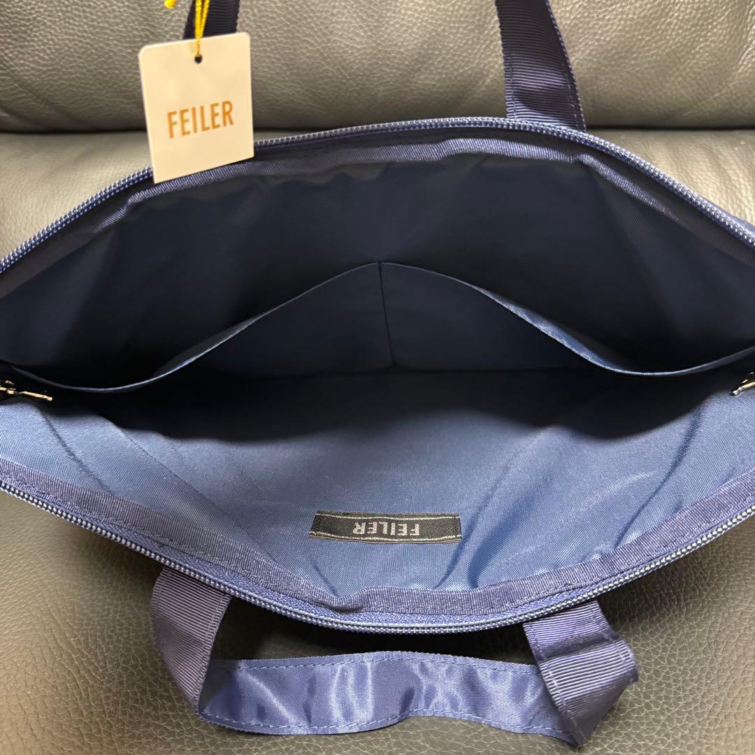 m*u様 新品！FEILER 学校フェイラー　ブリーフケース　ハイジ　ネイビー