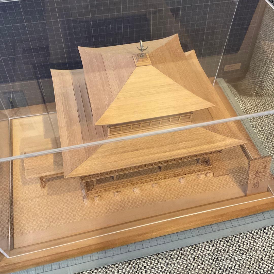 完成品　Woody JOE/ウッディジョー 1/75 金閣　白木作り【組立済み】