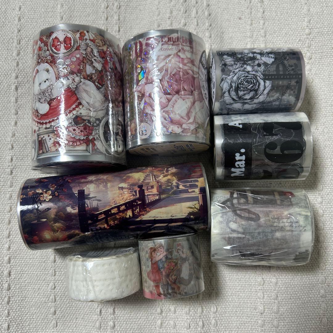 【処分価格】コラージュ素材 海外マステ デザインペーパー まとめ売り