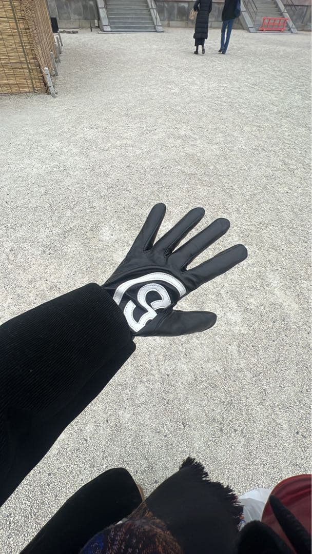 KEIJU着用　ロゴ入り ブラック 手袋 フリーサイズ