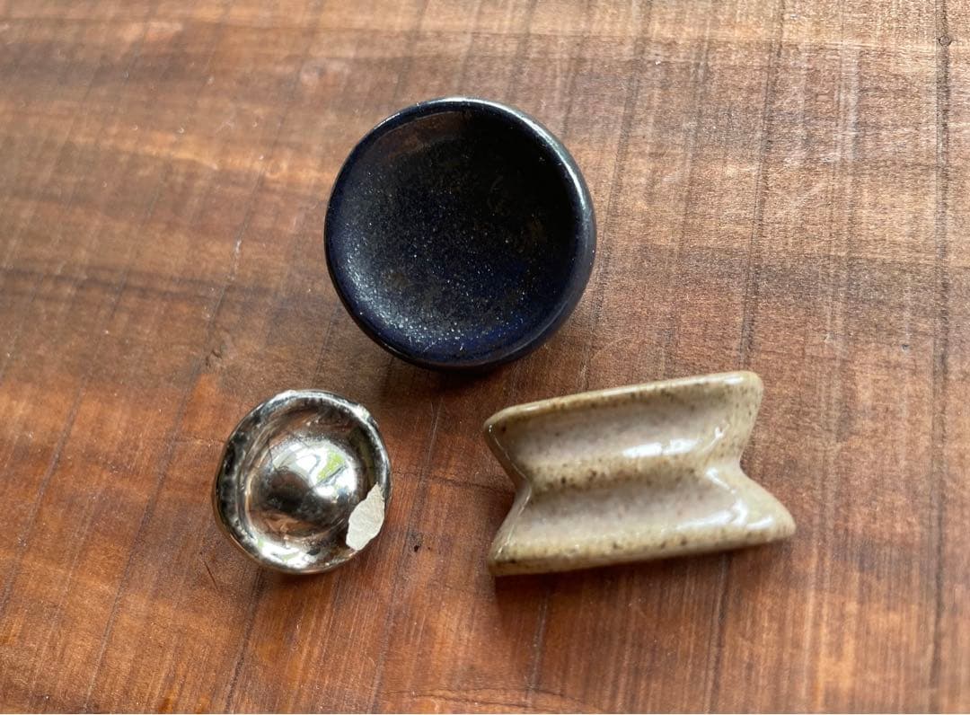 3個セット◆ ルーシーリー　陶製ボタン　国立工芸館　ビミニボタン