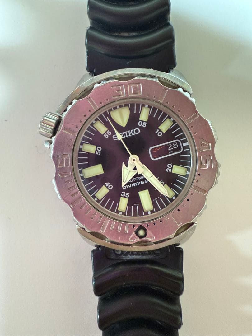 SEIKO ブラックモンスター 7S26-0350 ダイバーズ 200m