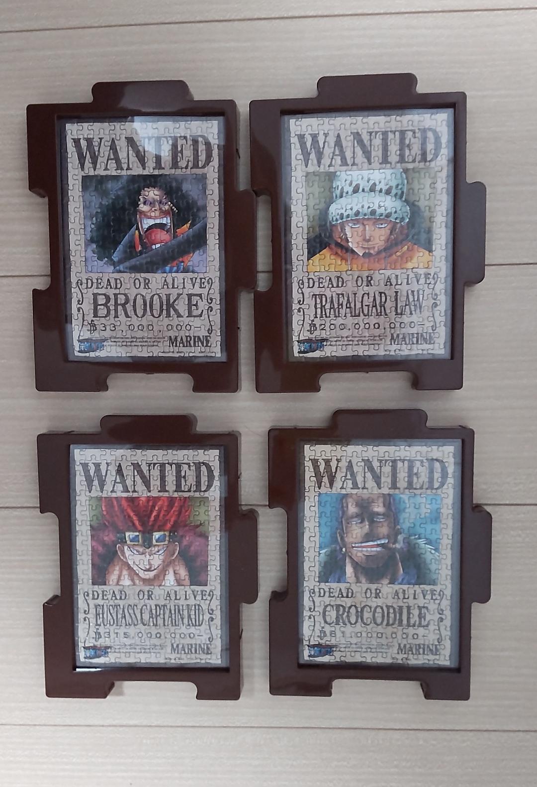 ワンピース 手配書 ジグソーパズル セット 150ピース 完成品 フレーム付