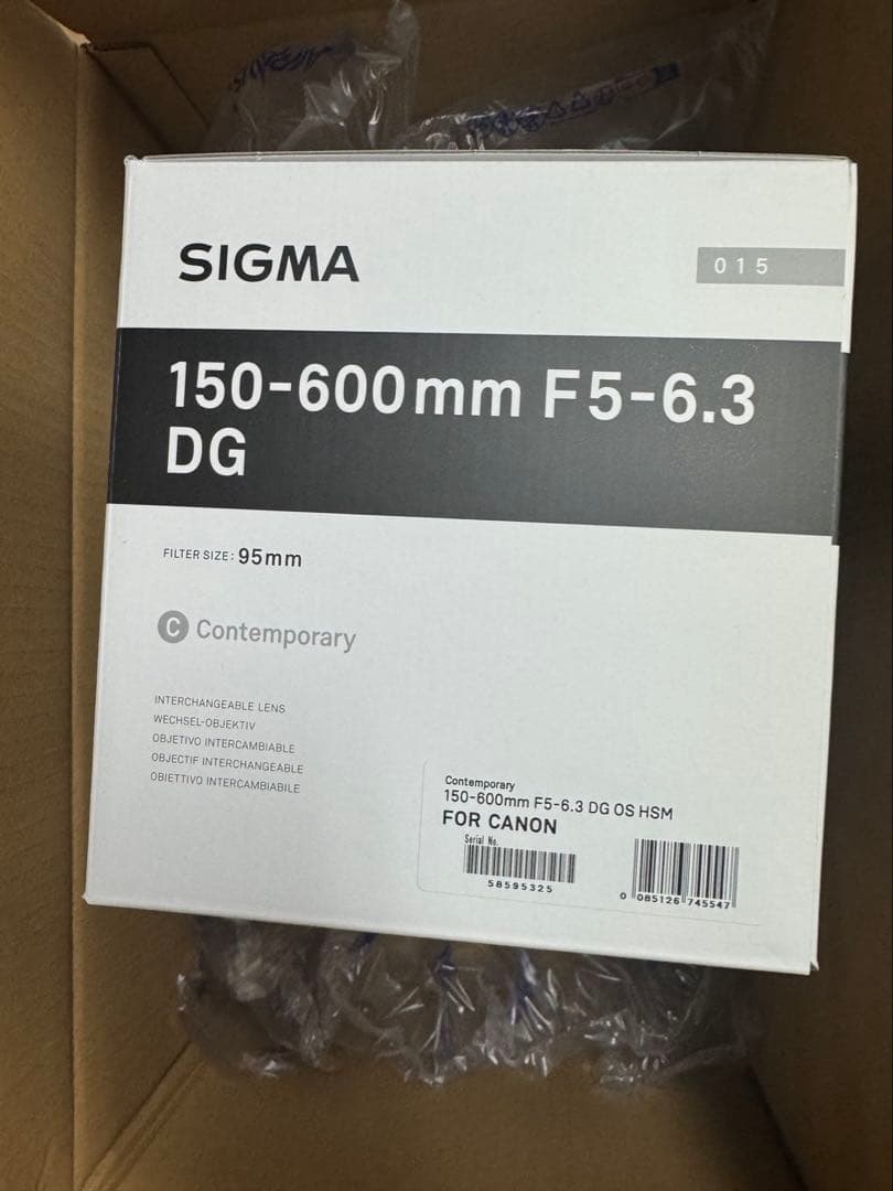 レンズ(単焦点) SIGMA150-600mmF5-6.3DGOSHSM Contemporary