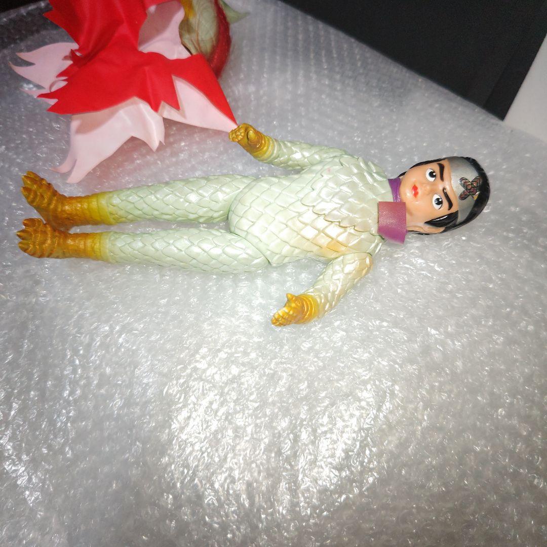 旧バンダイ　変身忍者嵐　面取れ　ソフビ　32cm　現状品