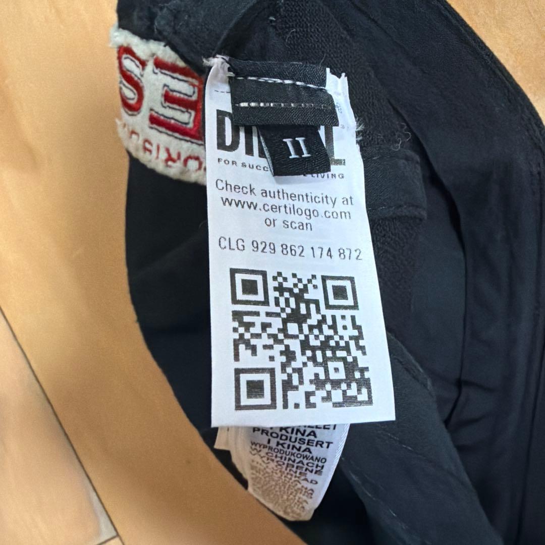 DIESEL 黒 ベースボールキャップ 1978