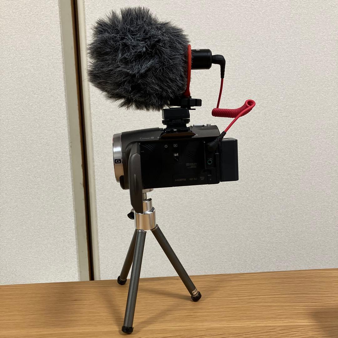 SONY HDR-CX680（マイク、卓上三脚、ケース付き）