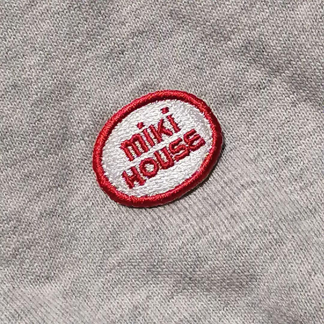 【m※様】MIKI HOUSE ミキハウス 刺繡ロゴ プルオーバーパーカー L