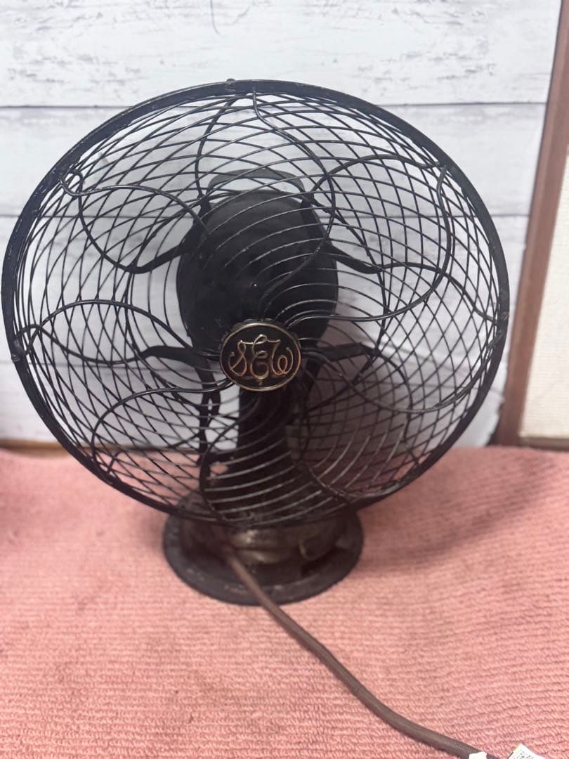 稼働品 扇風機（交流電気扇）C-7032 芝浦製作所 昭和レトロ アンティーク