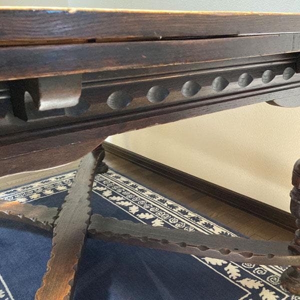 英国 アンティーク テーブル 家具 100年もの ドローリーフ イギリス