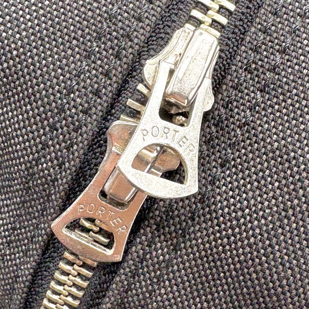 未使用級 ポーター スモーキー 大容量 ボストンバッグ ダブルポケット 黒 出張