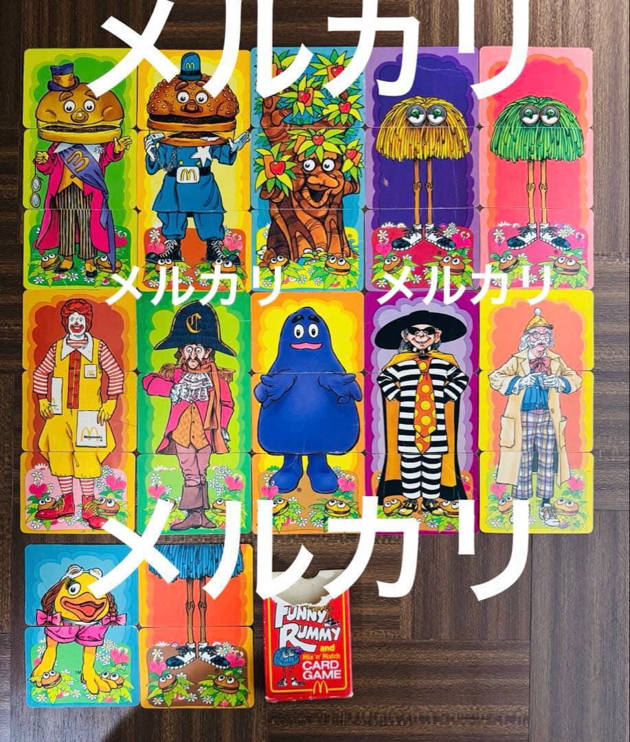 1980 アメリカ　マクドナルド　紙もの　カード ゲーム ディスプレイ　激レア