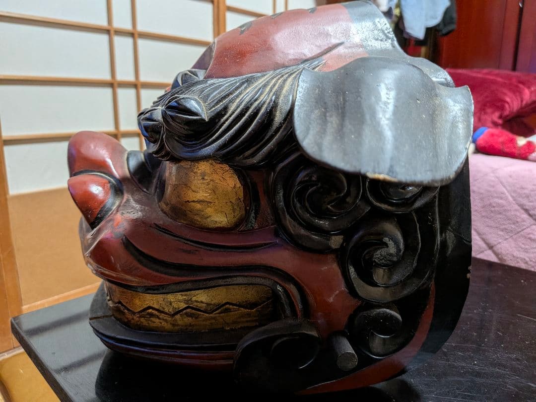 12月16日まで！◇獅子頭◇伝統工芸品　獅子舞