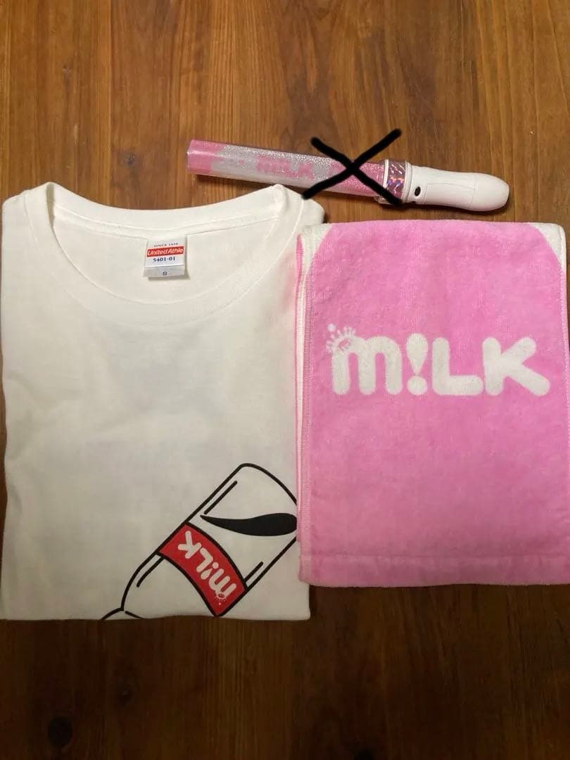 M!LK ペンライト　タオル　Tシャツ 牛乳スーパー会議公式グッズ3点セット