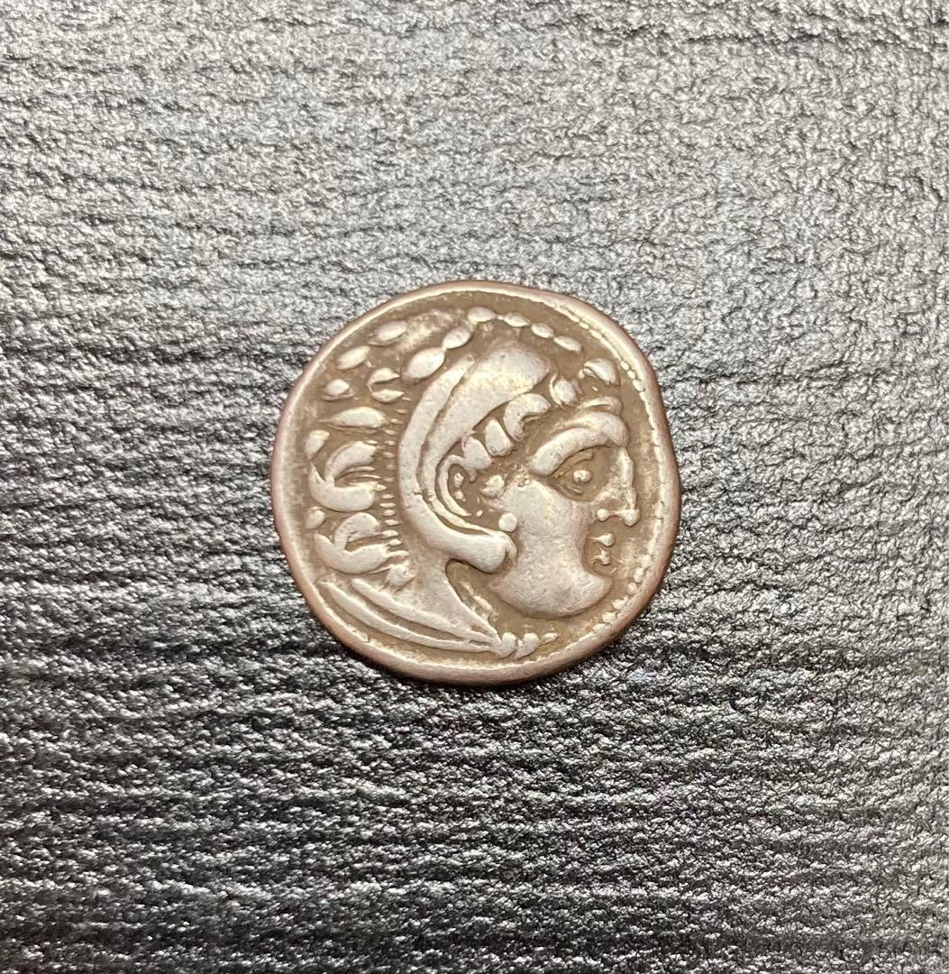 古代ギリシャ マケドニア アレクサンダー大王 ドラクマ銀貨/ローマ デナリウス