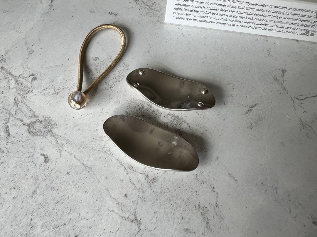 lafreQue リーフレック 41㎜ ソリッドシルバー 固定用55㎜ゴム付