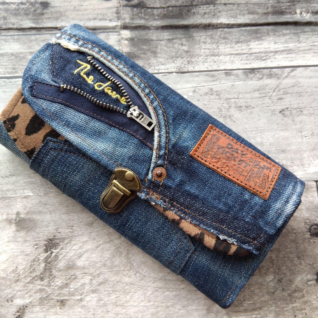 デニムリメイク長財布momo0514…