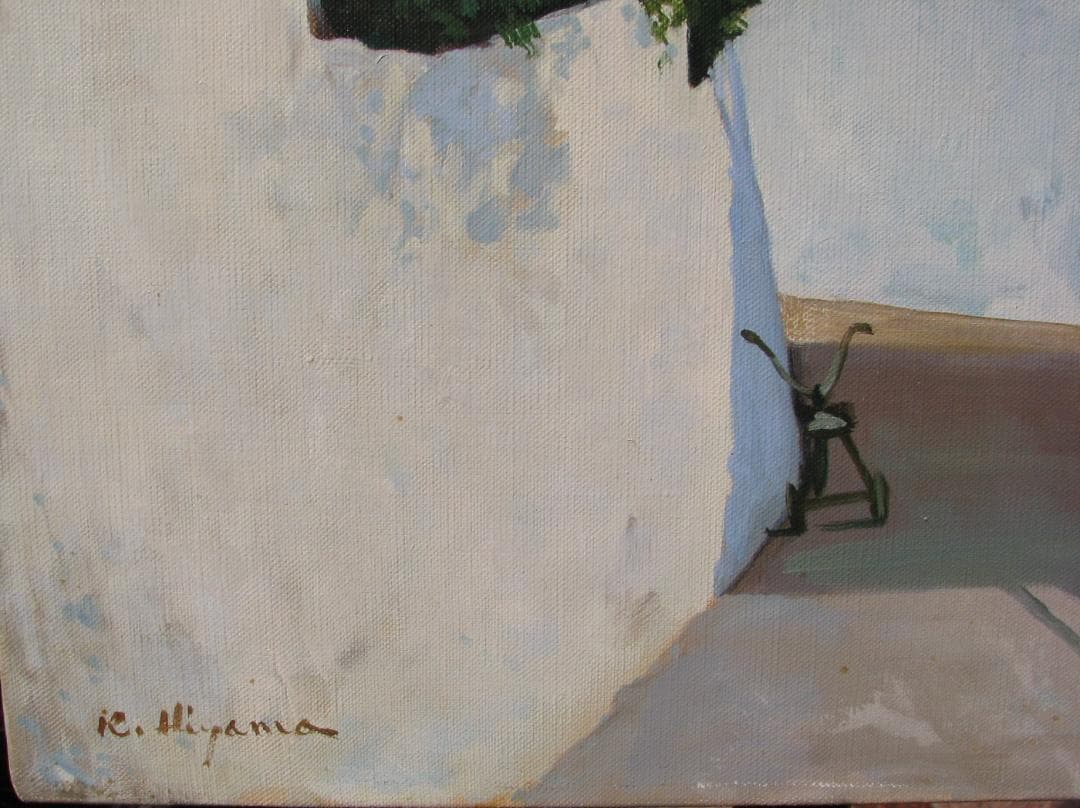 ☆セール☆スペインの光と影,檜山健三「白壁の道」8号,スペイン,アンダルシア地方