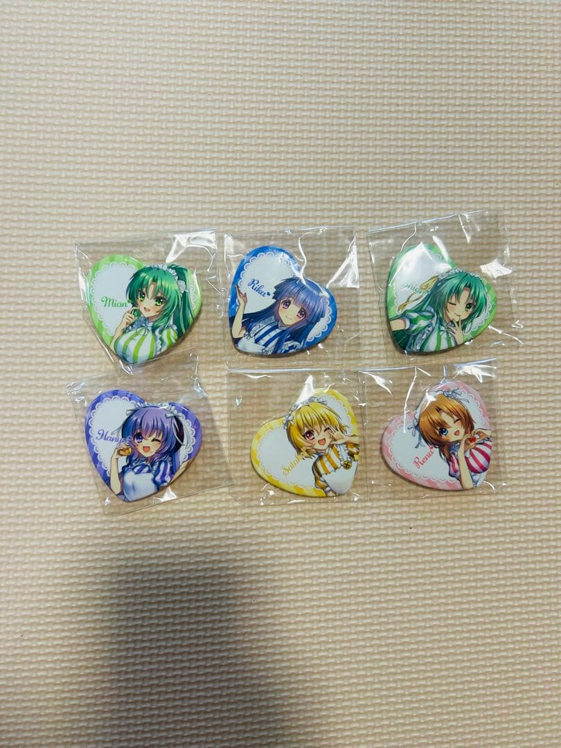 ひぐらしのなく頃に メイド ウェイトレス ハート缶バッジ