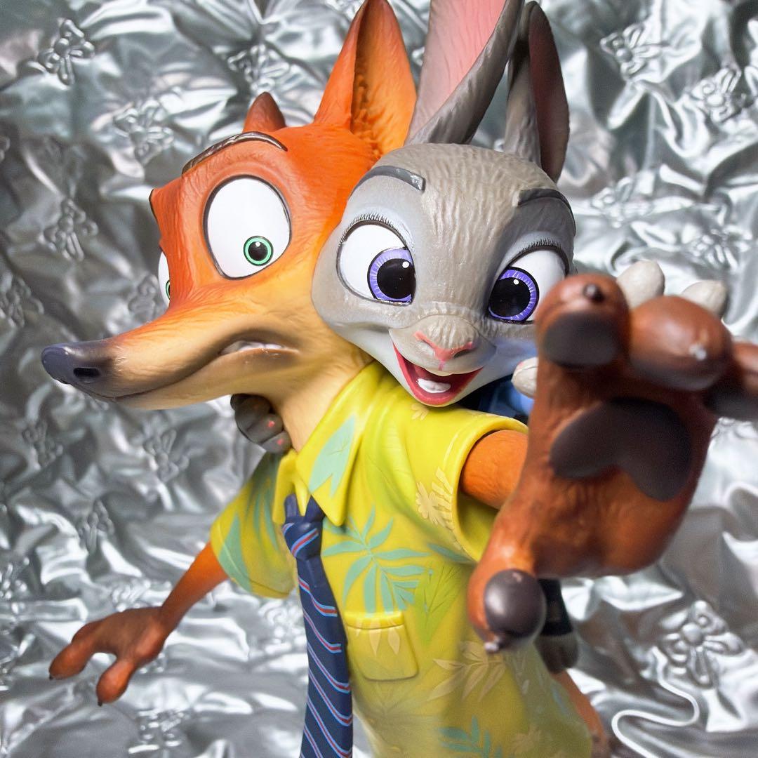 ズートピア ハッピーくじ A賞 ニック ジュディ フィギュア おまけ付き