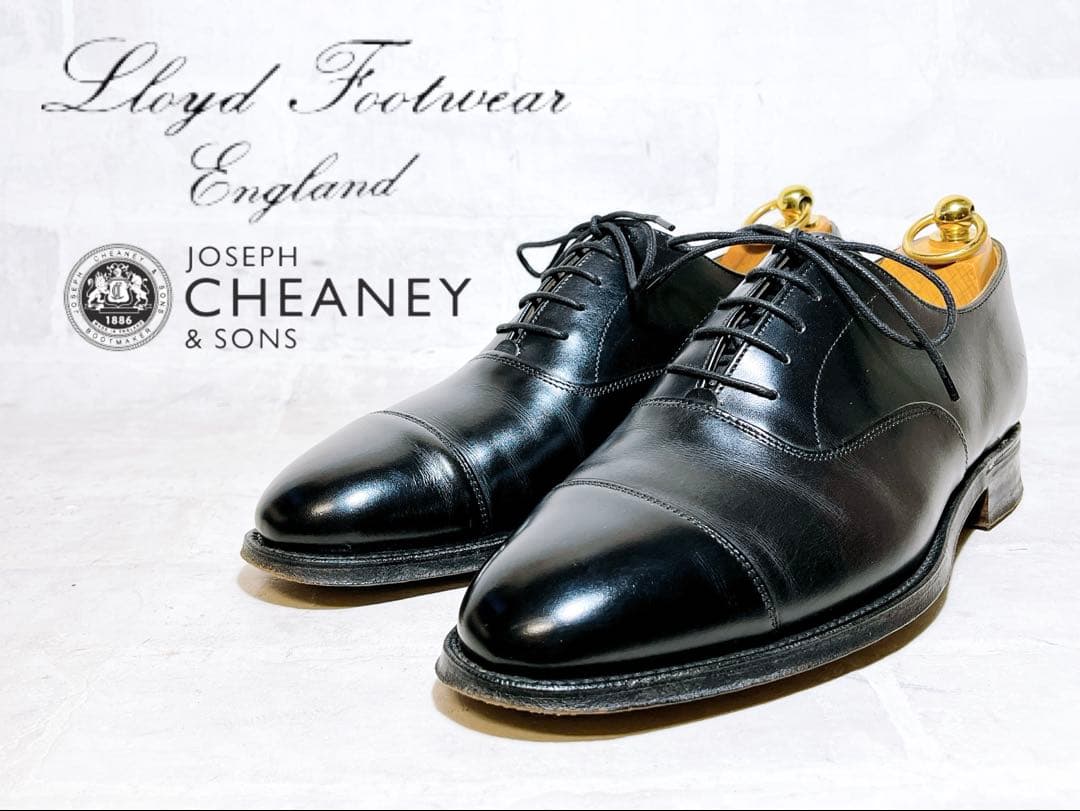 イギリス製【美品】チーニー別注 ロイドフットウェア ストレートチップ UK6.5