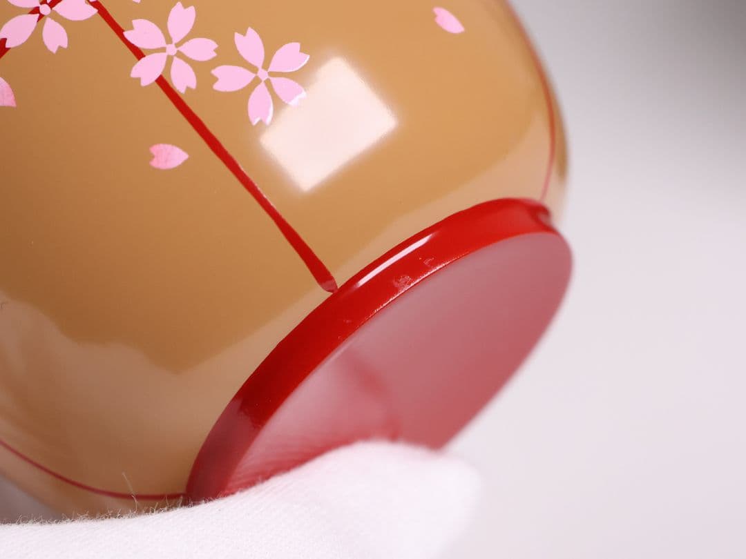 茶道具 棗 2点 ぼんぼり 月と兎 木製 黒塗 白塗 / 土居義峰【CM348】