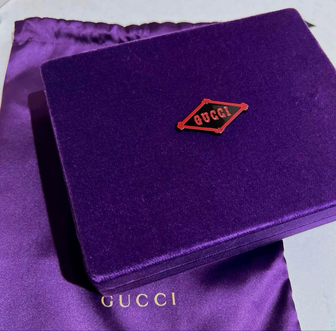 GUCCI トランプセット 紫色 ケース付き