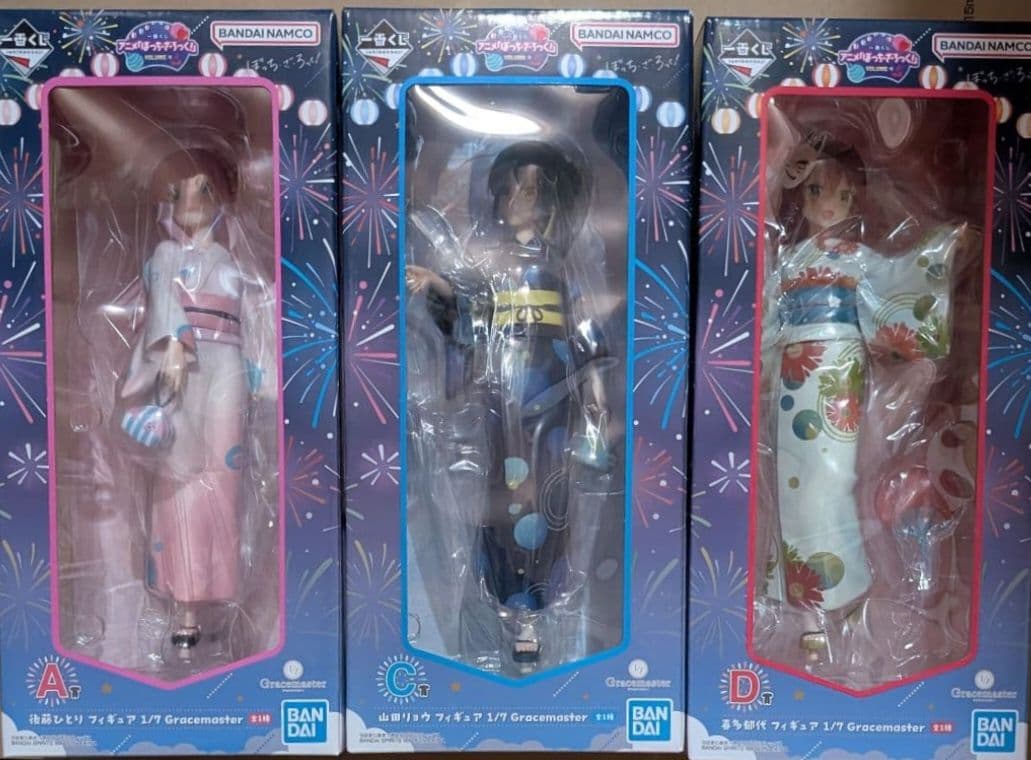 一番くじ　ぼっち・ざ・ろっく！　後藤ひとり　山田リョウ　喜多郁代　フィギュア