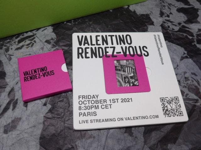 ヴァレンチノのイベント、ランデブーのアートボックスです