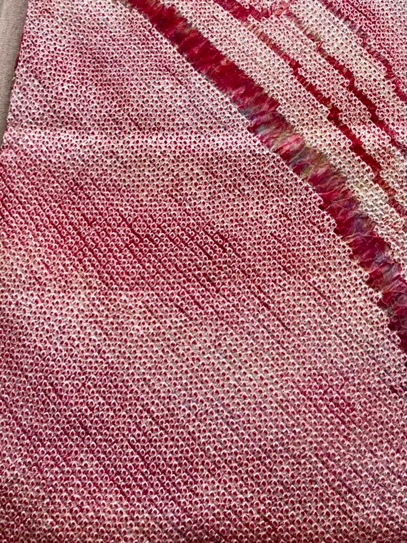 総絞り振袖　正絹　成人式振袖