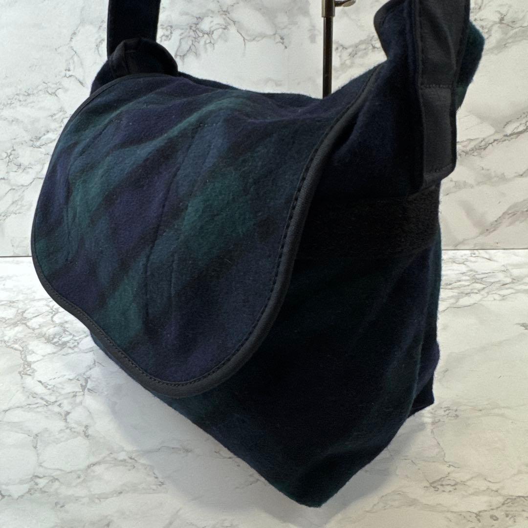 TEMBEA テンベア 日本製 ブラックウォッチ ウール メッセンジャーバッグ